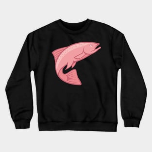 Salmon Lineart Crewneck Sweatshirt